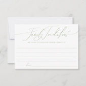 Carte Whimsical Sage Green Family Traditions Card (Devant)