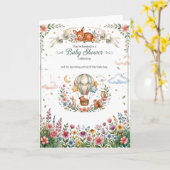 Carte Whimsical Starry Meadow Illustration (Fleur jaune)