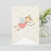 Carte Whimsical Sweet Fairy Princesse Fille Fête d'anniv (Debout devant)