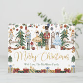 Carte Whimsical The Nutcracker Noël Ballet Salutation (Debout devant)