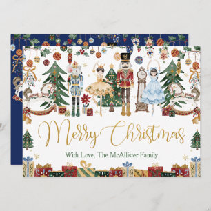 Carte Whimsical The Nutcracker Noël Ballet Salutation