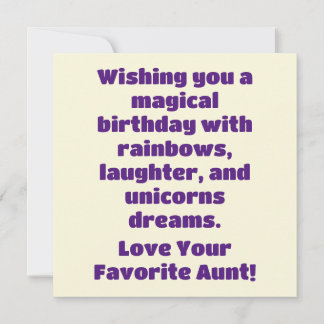 Carte Whimsical Unicorn Anniversaire plaisir