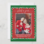 Carte Whimsical What a Year Photo Collage Noël (Devant)