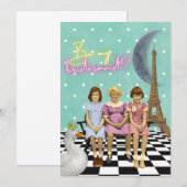 Carte WhimssVintage Enfants Demander une servante (Devant / Derrière)