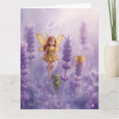 Carte Whimsy Among the Purple Blooms (Devant)