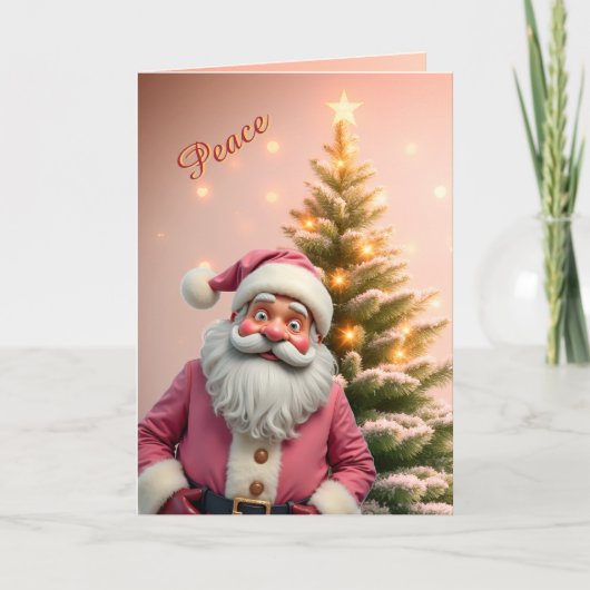 Carte Whimsy Santa Claus Paper Christmas (Devant)