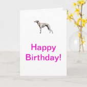 Carte Whippet (Fleur jaune)