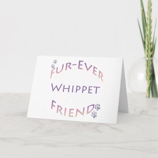 Carte Whippet Furever Friend (Devant)
