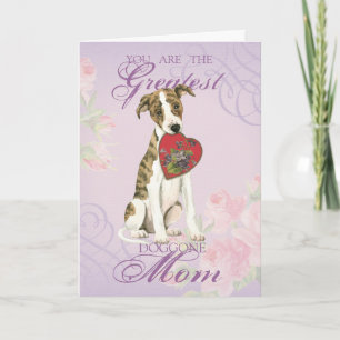 Carte Whippet Heart Maman