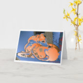 Carte Whippet Hound (Maddie) (Fleur jaune)