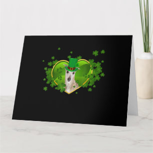 Carte Whippet Irish Cute St Patrick Day Cadeaux Amoureux