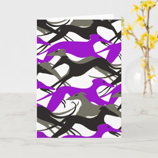 Carte Whippets (Fleur jaune)