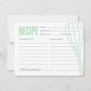 Carte Whisk rétro dans la monnaie Recette