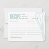 Carte Whisk rétro en bleu | Recette (Devant)