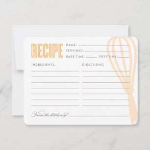 Carte Whisk rétro en Pêche Recette