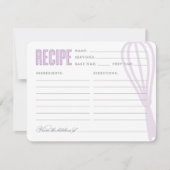 Carte Whisk rétro en violet | Recette (Devant)