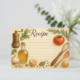 Carte Whisked in Toscane Recette Card