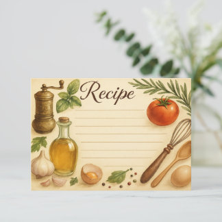Carte Whisked in Toscane Recette Card