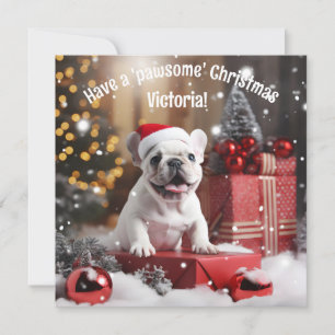 Carte Whiskers d'hiver personnalisables Wonderland