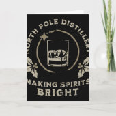 Carte Whiskey Bourbon Making Spirits Bright Funny Christ (Devant)
