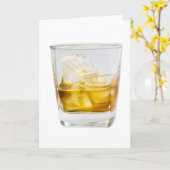 Carte Whiskey sur les rochers (Fleur jaune)