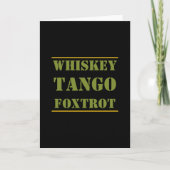Carte Whiskey Tango Foxtrot WTF (Devant)