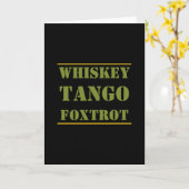Carte Whiskey Tango Foxtrot WTF (Fleur jaune)