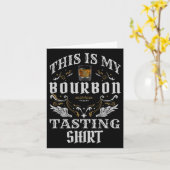 Carte Whisky drôle C'est ma dégustation de bourbon  (Fleur jaune)