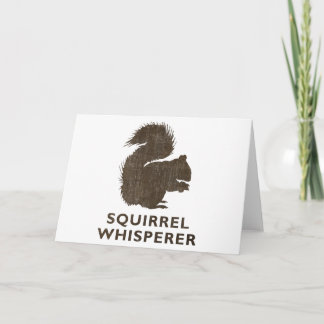 Carte Whisperer d'écureuil vintage