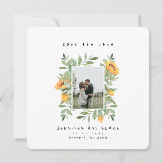 Carte Whispers of Spring Sunflower Website (Devant)