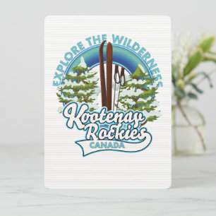 Carte Whistler Canada, explorer la nature, logo ski
