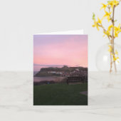 Carte Whitby au coucher du soleil (Fleur jaune)