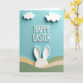 Carte White Cloud Easter Scene Card (Fleur jaune)