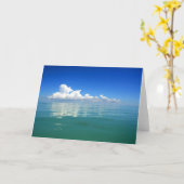 Carte White cloud over (Fleur jaune)