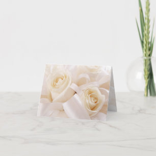 Carte White cream roses