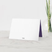 Carte White Daisy Purple Arrière - plan Anniversaire (Dos)