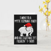 Carte White Elephant Christmas Fun Gift Exchange Contest (Fleur jaune)