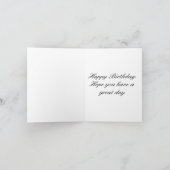 Carte White Flower Happy 93rd Birthday (Intérieur)