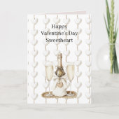 Carte White Hearts Valentine's Day Romance Love (Devant)
