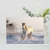 Carte White Horse Galloping (Debout devant)