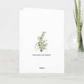 Carte White lily of the valley flowers (Dos)