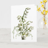 Carte White lily of the valley flowers (Fleur jaune)