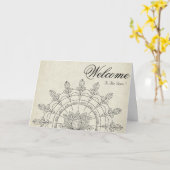 Carte White Minimal Lotus Welcome Wishing (Fleur jaune)