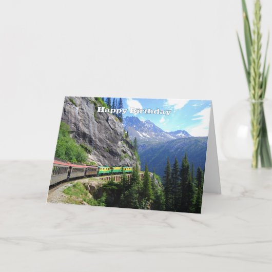 Carte White Pass & Yukon Route Railway Joyeux anniversai (Devant)