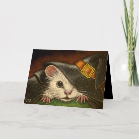 Carte WHITE RAT HALLOWEEN Card (Devant)