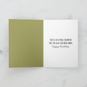 Carte White Scottish Highland Calf Anniversaire (Intérieur)