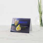 Carte White yellow freesia (Devant)