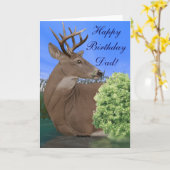 Carte Whitetail Buck (Fleur jaune)