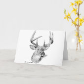 Carte Whitetail Deer (Fleur jaune)