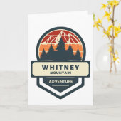 Carte Whitney mountain peak climbing and hiking (Fleur jaune)